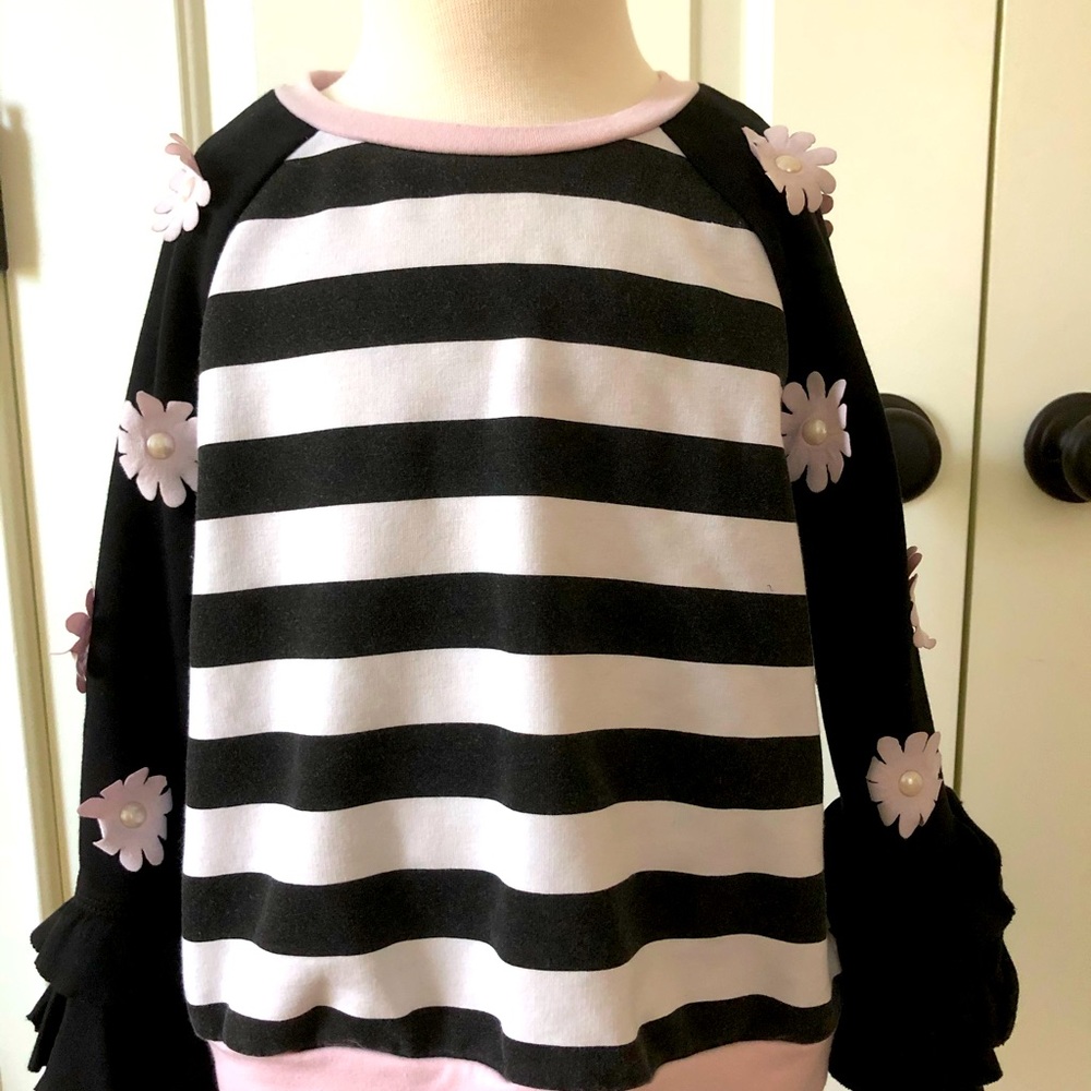 Girls Long Sleeve Embellished Shirt